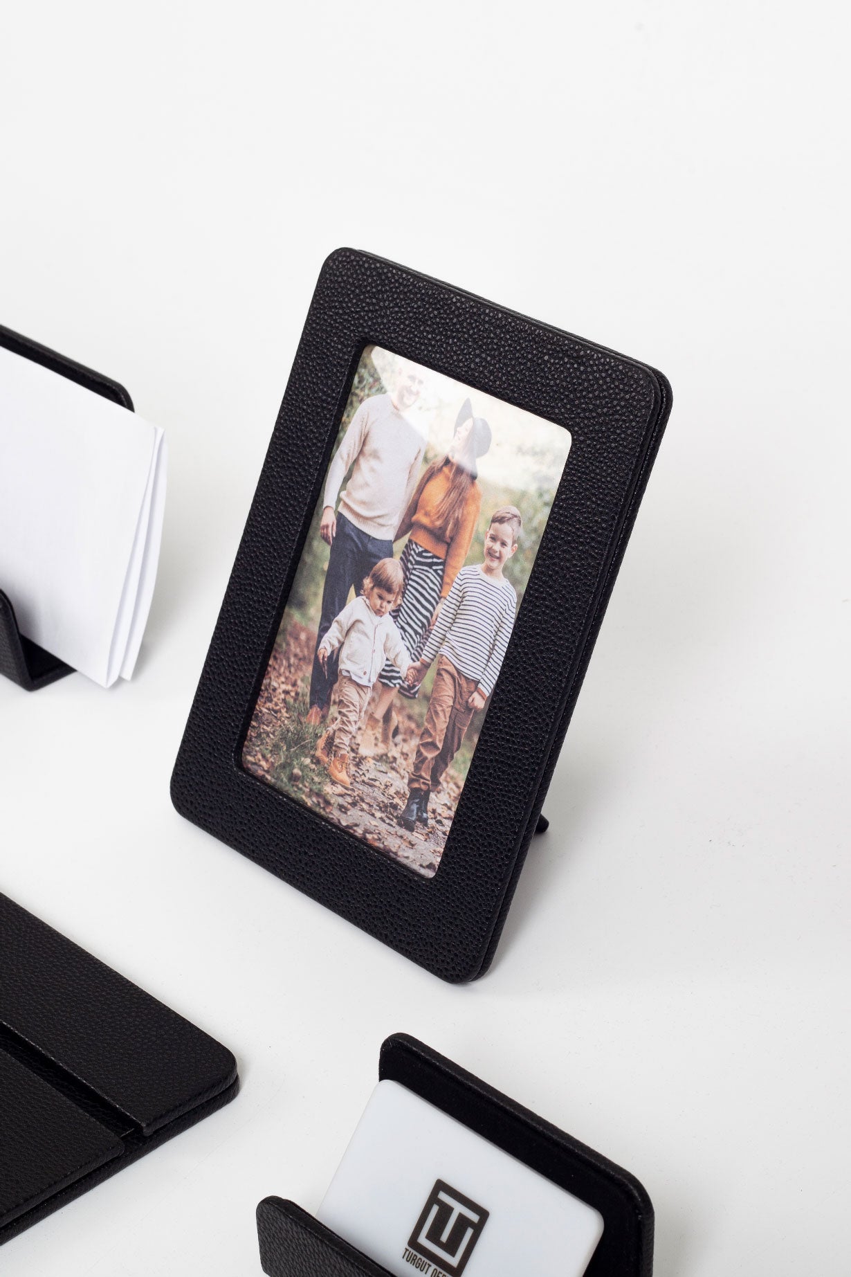 Fox Leather Desk Set Black 8 Pieces