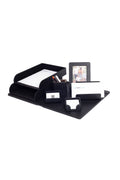 Fox Leather Desk Set Black 8 Pieces