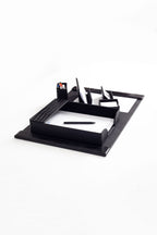 Loft Leather Desk Set Black 6 Pieces Vertical Coroco Detailed