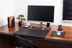 Paris Leather Desk Set Black 8 Pieces