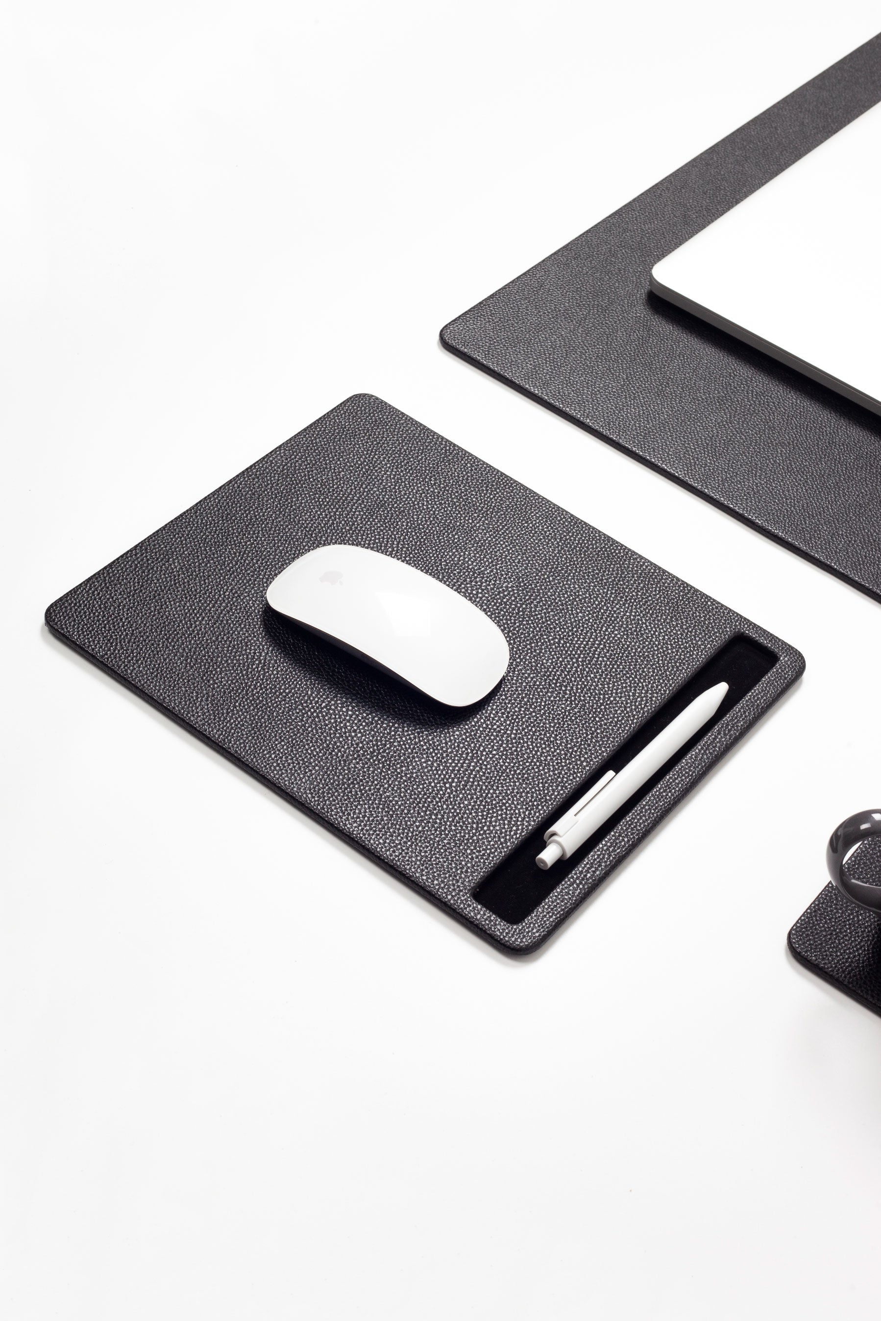 Roma Leather Desk Set Black 9 Pcs.