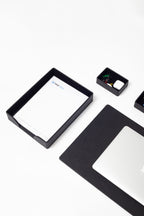 Roma Leather Desk Set Black 10 Pieces