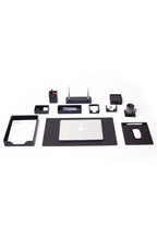 Roma Leather Desk Set Black 11 Pcs