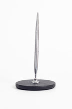 Polo Leather Pen Pad Chrome