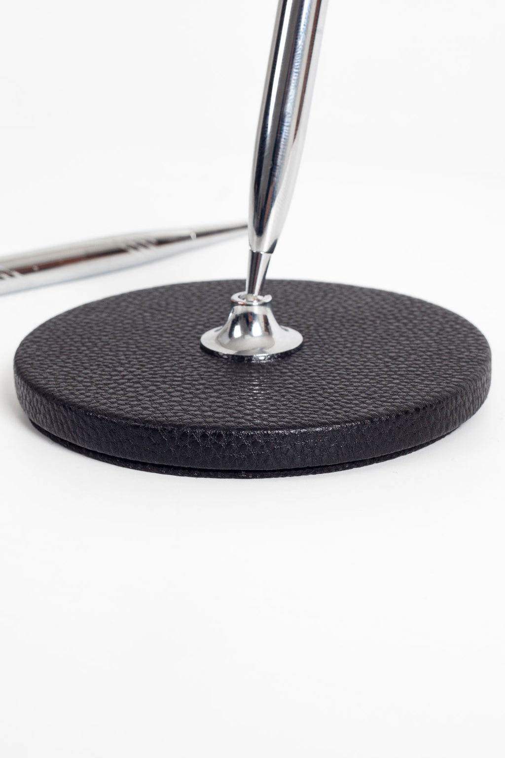 Polo Leather Pen Pad Chrome