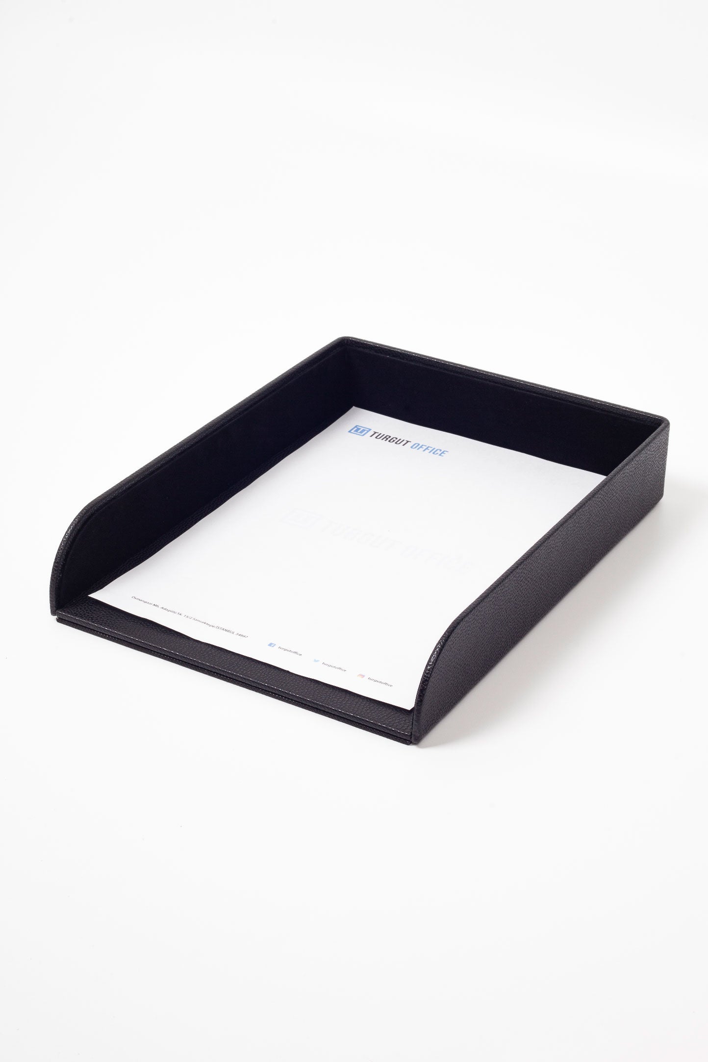 Felix Leather Document Rack Black – Turgut Office