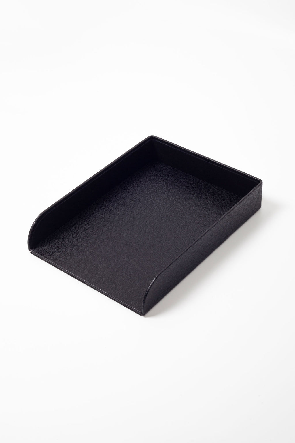 Felix Leather Document Rack Black