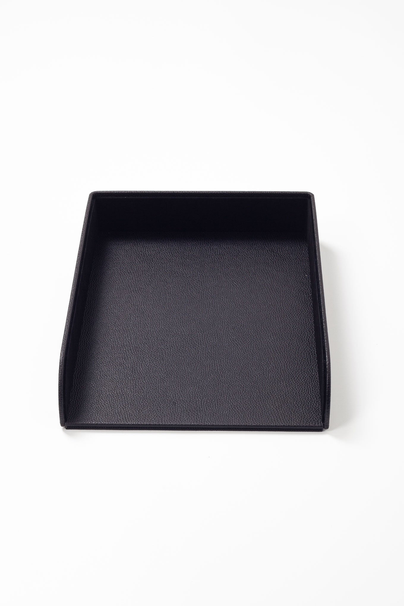 Felix Leather Document Rack Black