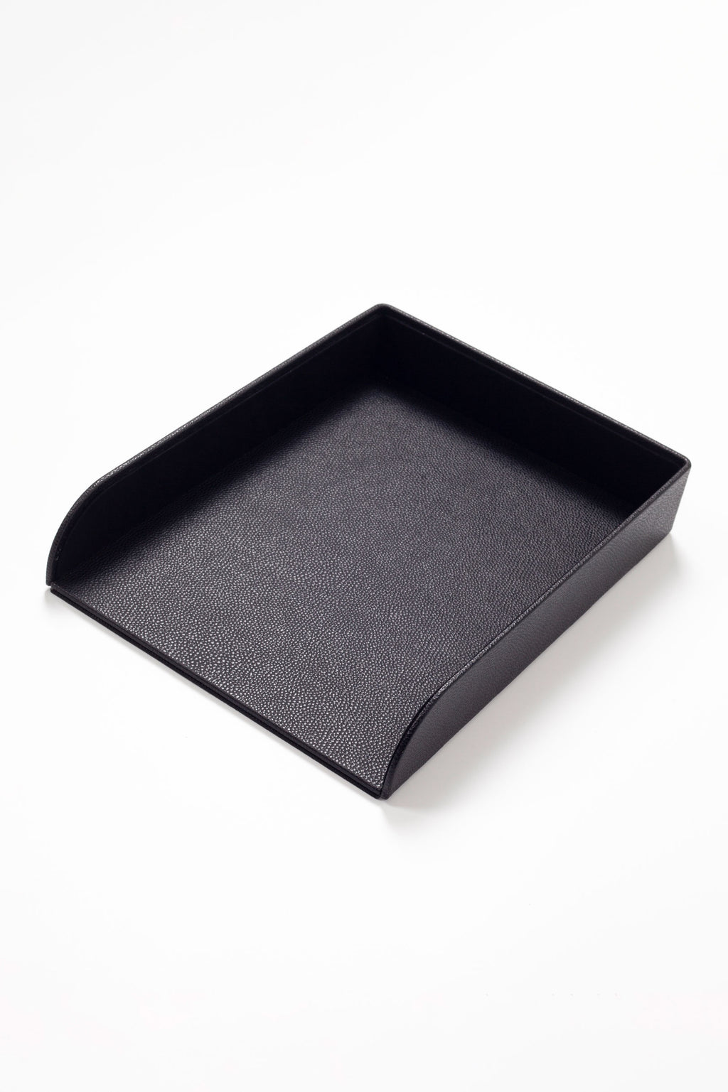 Felix Leather Document Rack Black