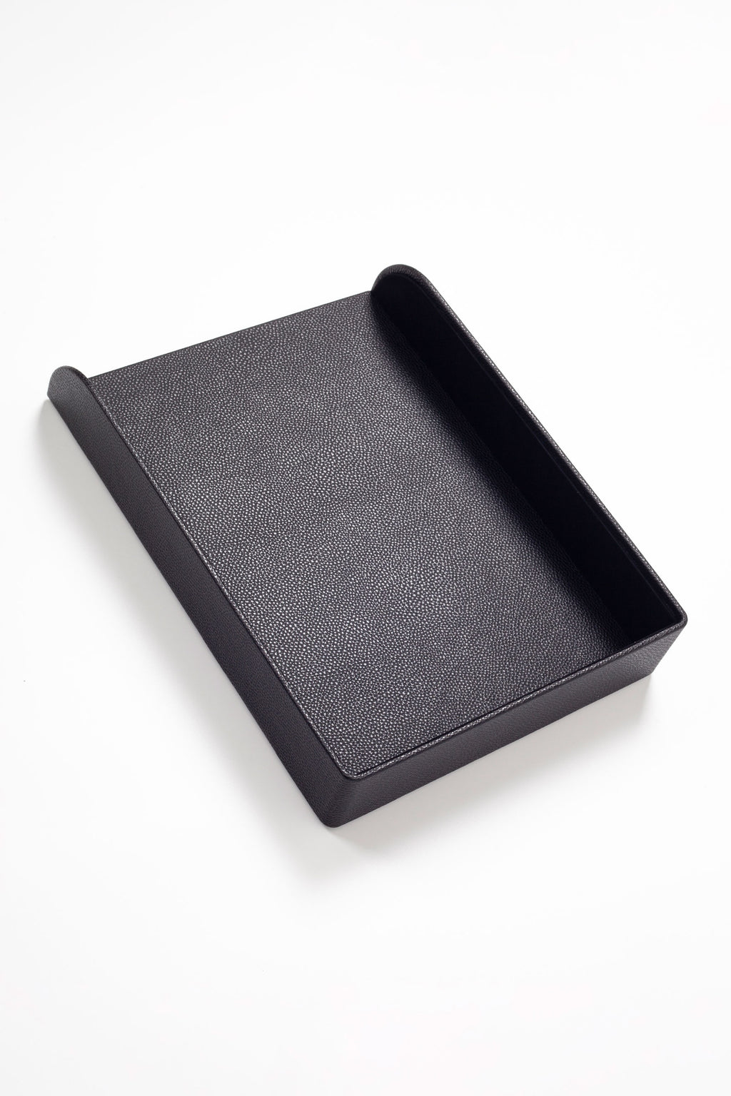 Felix Leather Document Rack Black