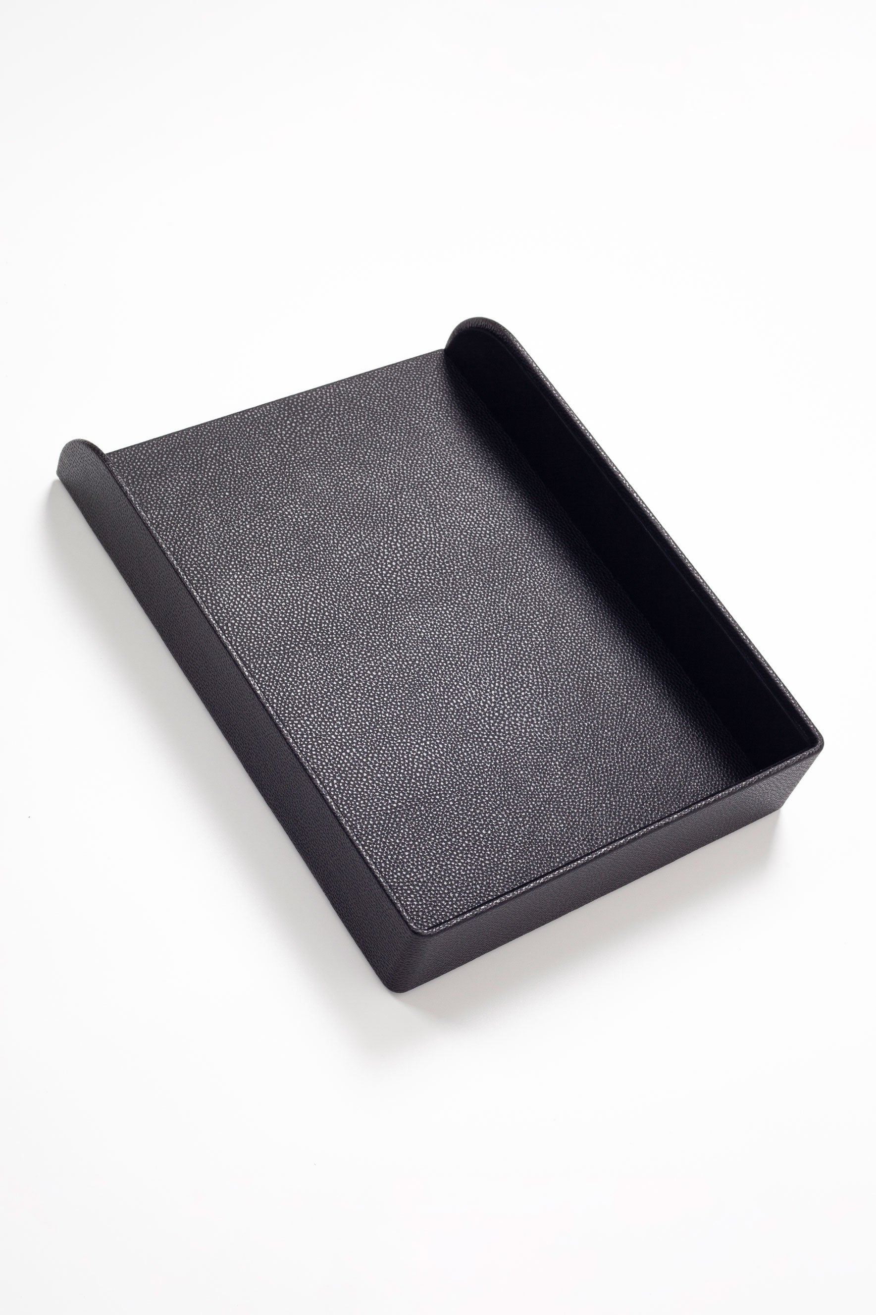 Felix Leather Document Rack Black