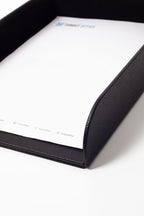 Felix Leather Document Rack Black