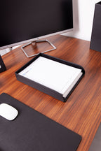 Felix Leather Document Rack Black