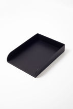 Felix Leather Document Rack Black Double