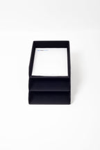 Felix Leather Document Rack Black Triple