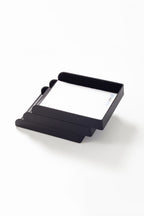 Felix Leather Document Rack Black Triple