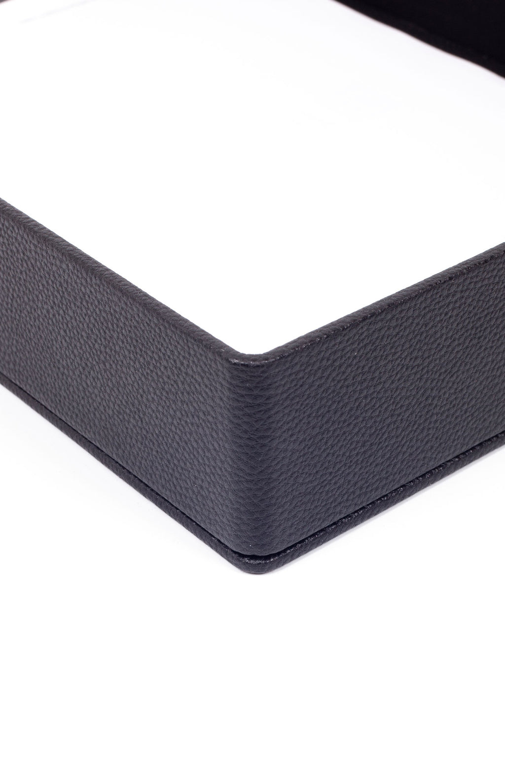 Roma Leather Document Rack Black