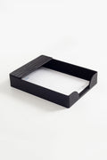 Roma Leather Document Rack Black Croco Detail