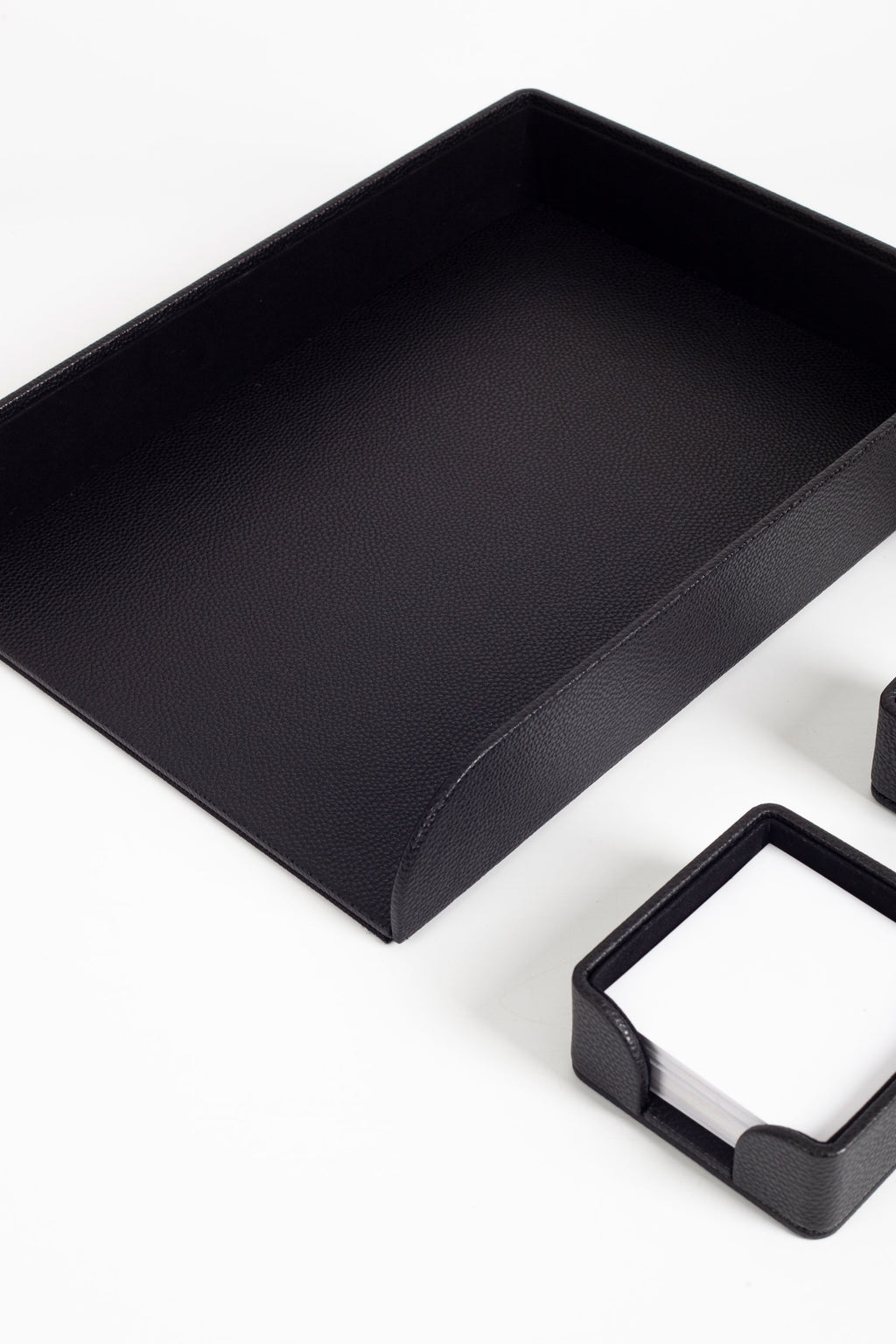 Felix Leather Desktop Set 4 Pieces Black