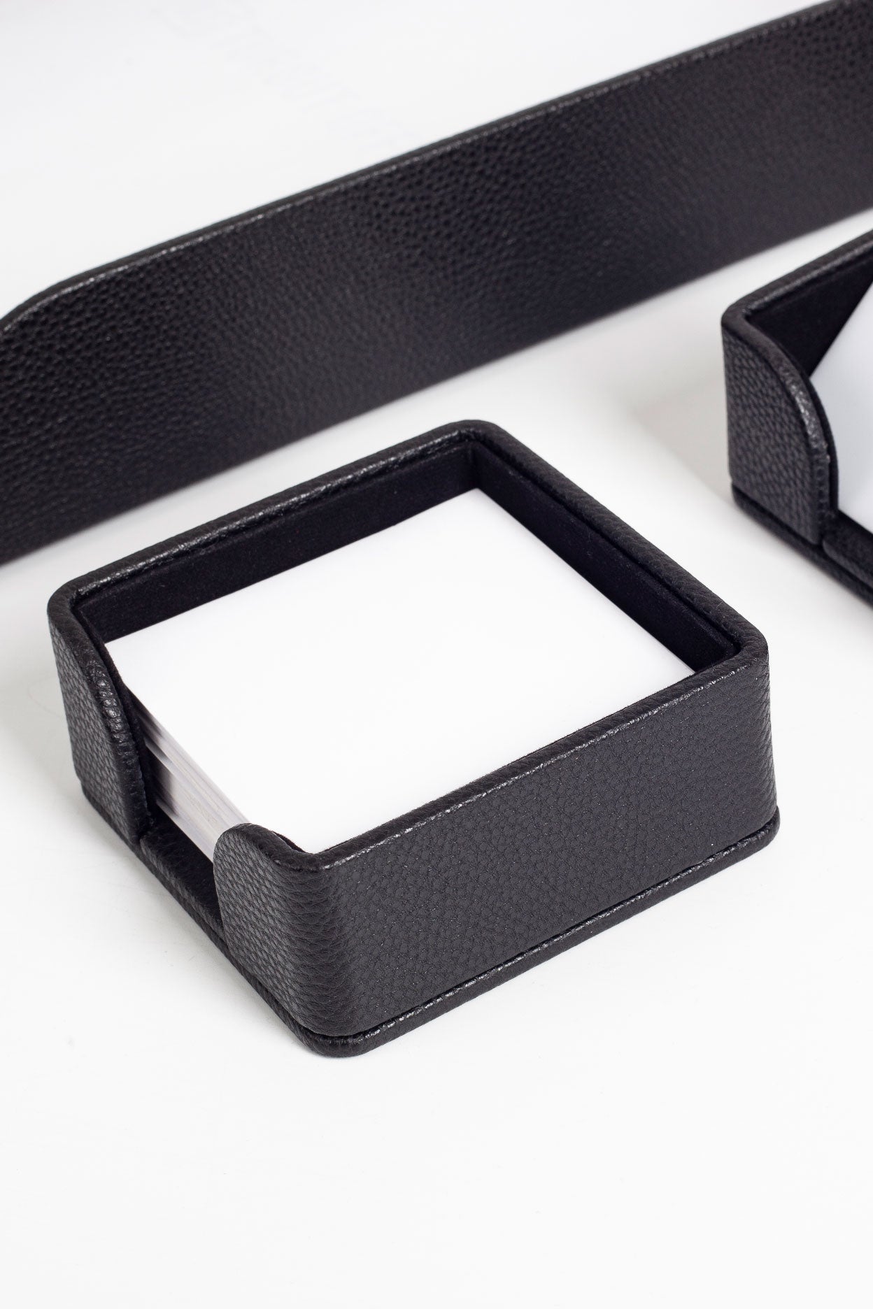 Felix Leather Desktop Set 4 Pieces Black