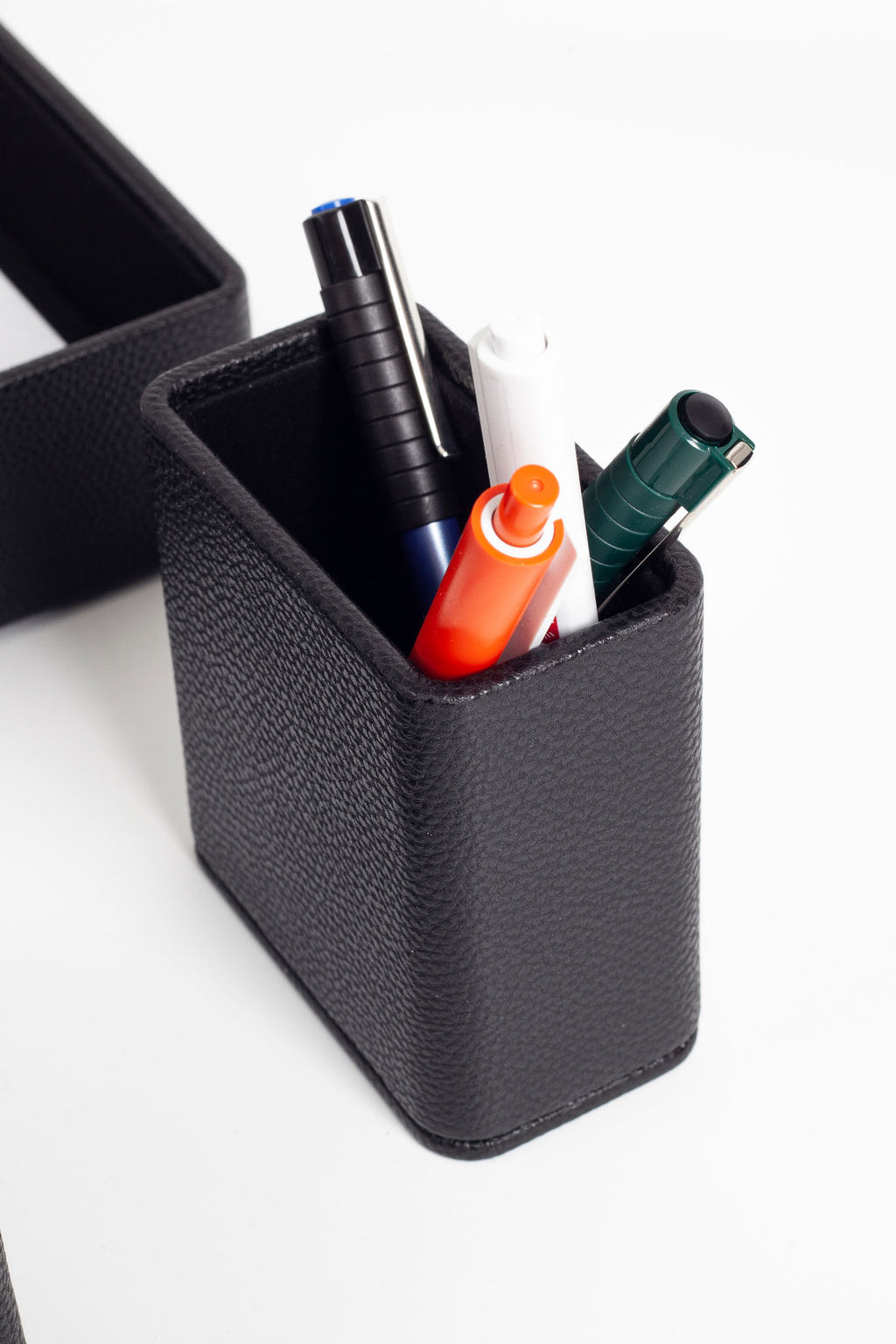 Felix Leather Desktop Set 4 Pieces Black