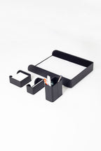 Felix Leather Desktop Set 4 Pieces Black