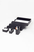 Felix Leather Desktop Set 6 Pieces Black