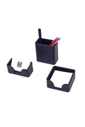 Felix Leather Desktop Set Black 3 Pieces