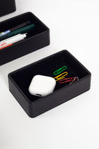 Felix Desktop Leather Organizer Set 6 Pieces Black