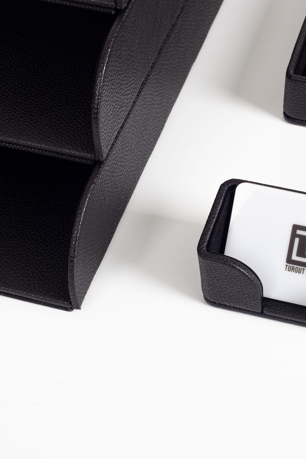 Felix Desktop Leather Organizer Set 7 Pieces Black