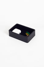 Felix Leather Accessory Box Black