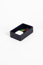 Felix Leather Accessory Box Black