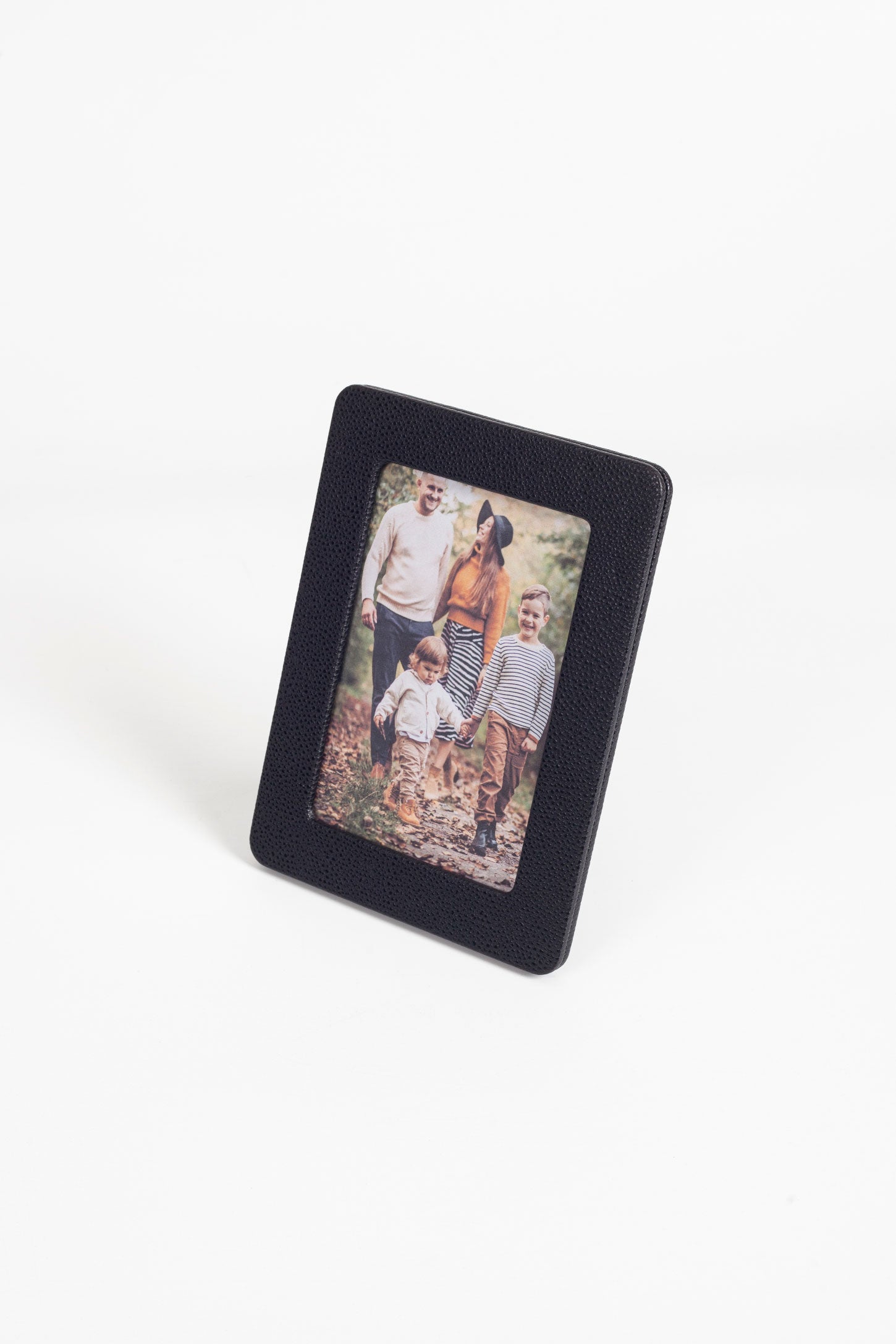 Leather Photo Frame Black