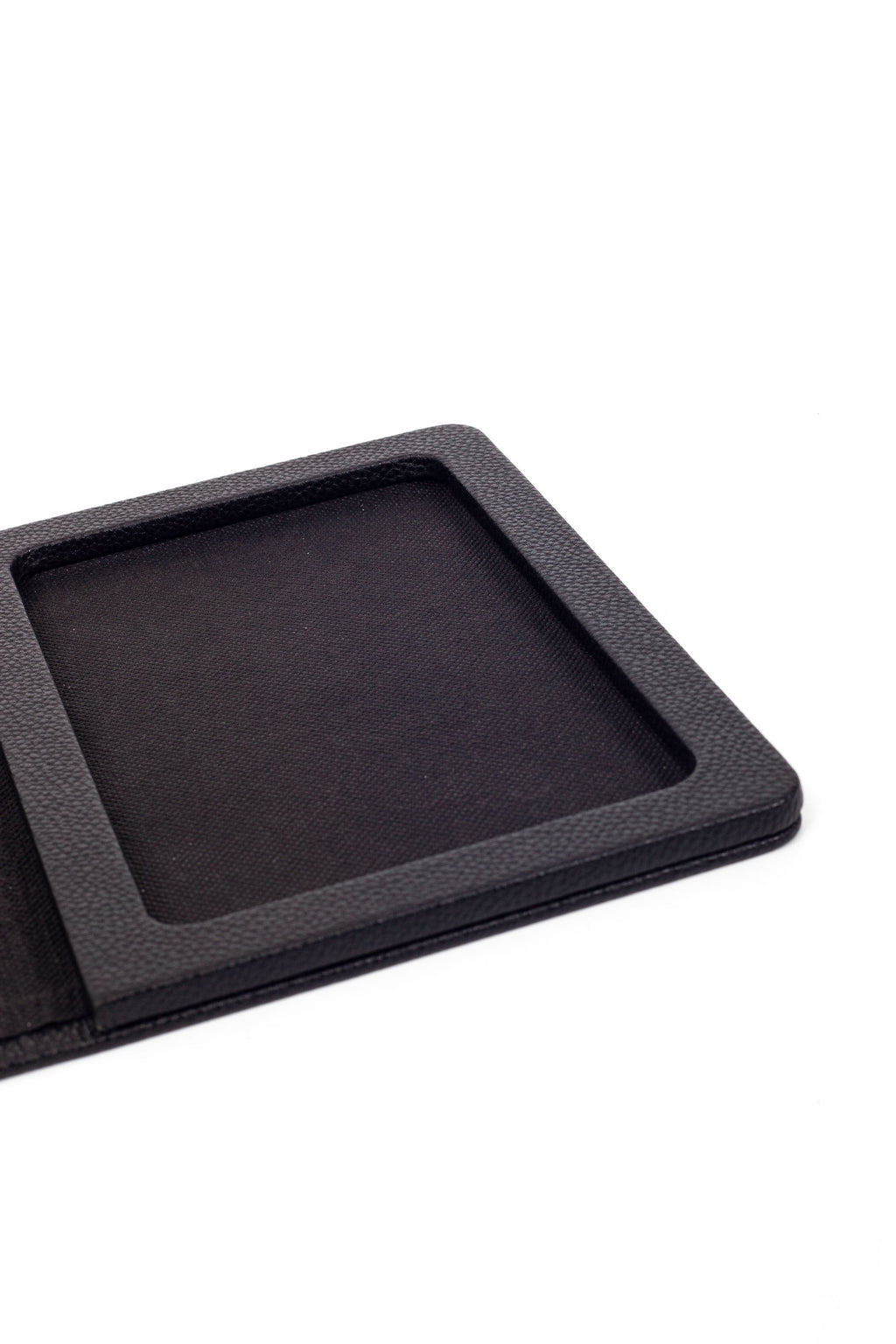 Leather Account Pad Black - Ticket - Account Container