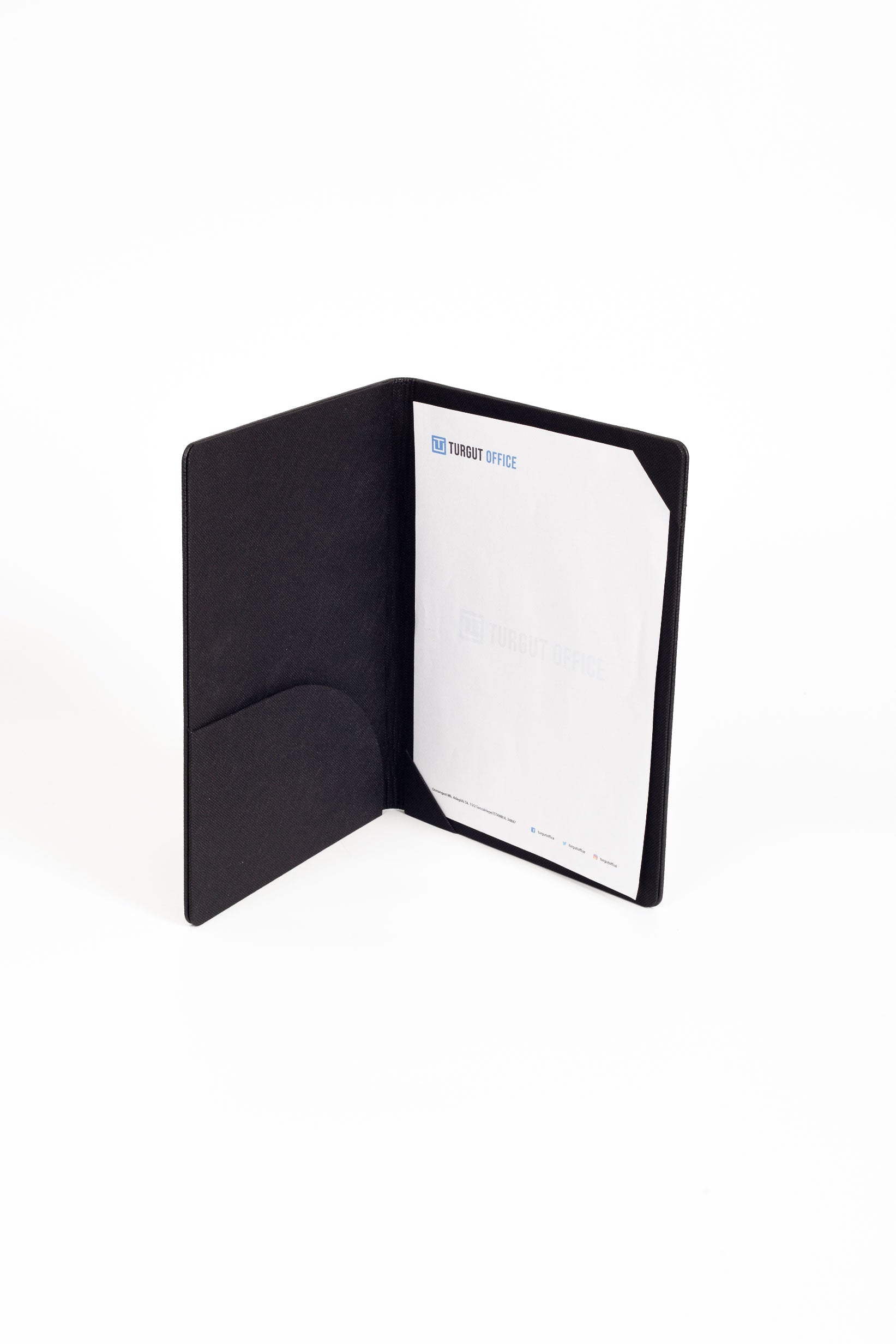 Leather Signature Desk Black - Signature Map - Signature File