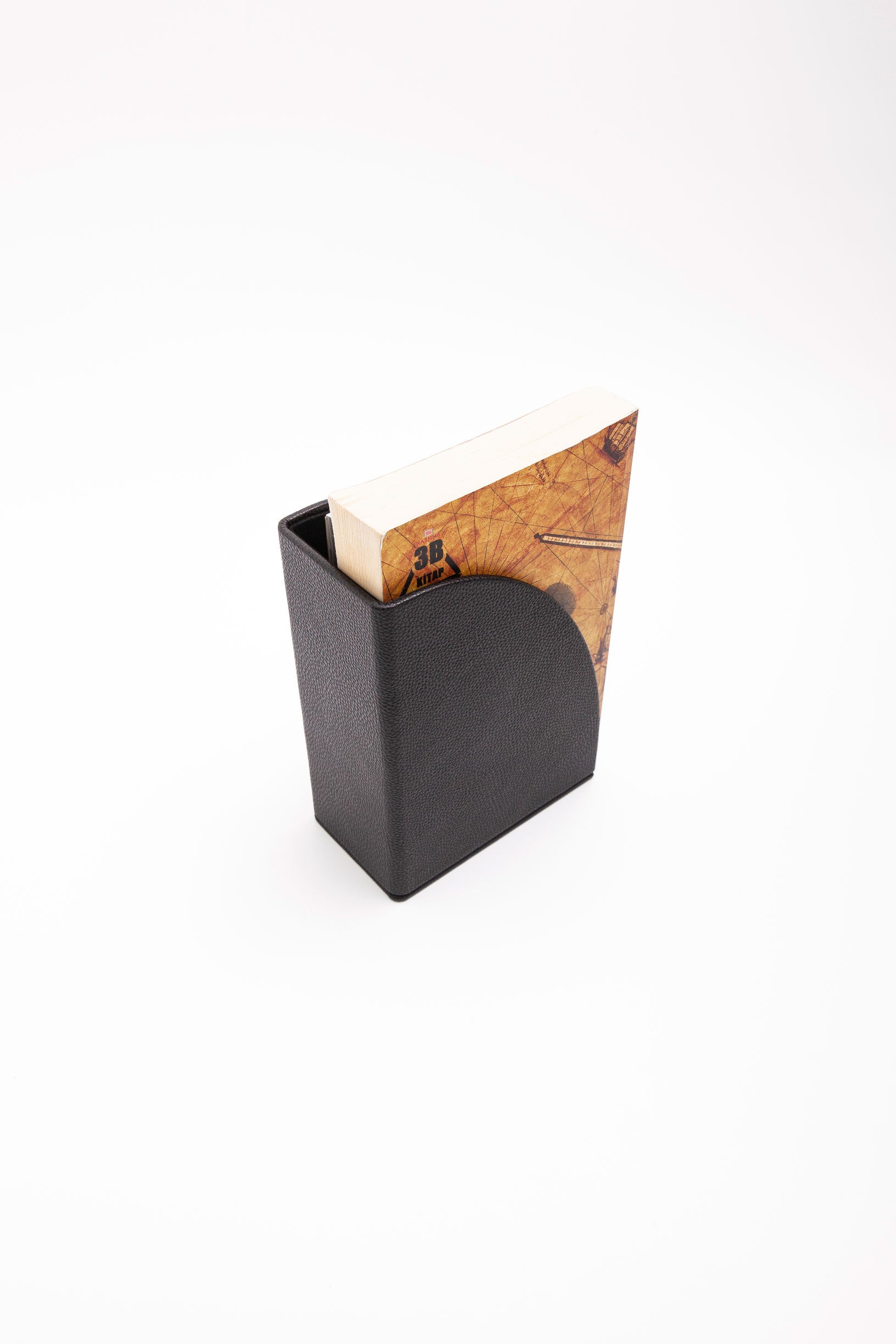 Leather Book Holder Black