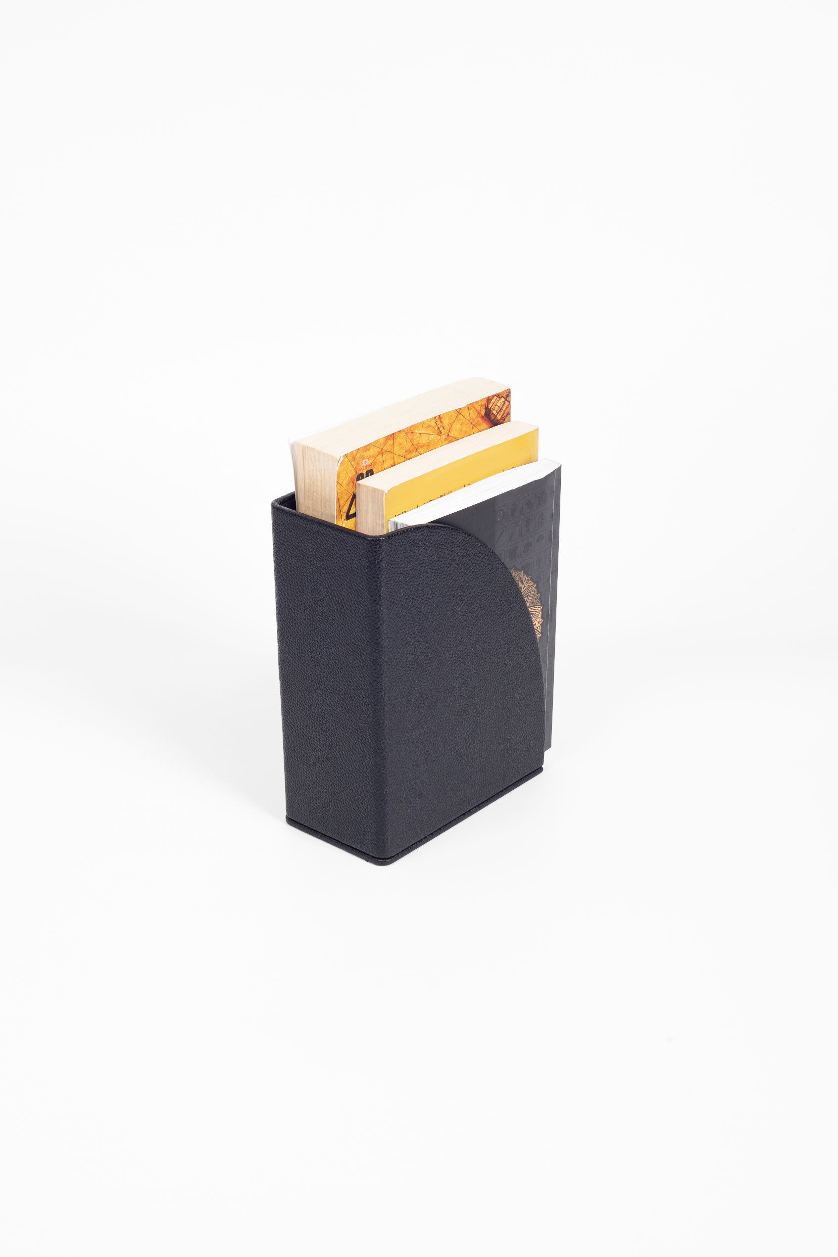 Leather Book Holder Black