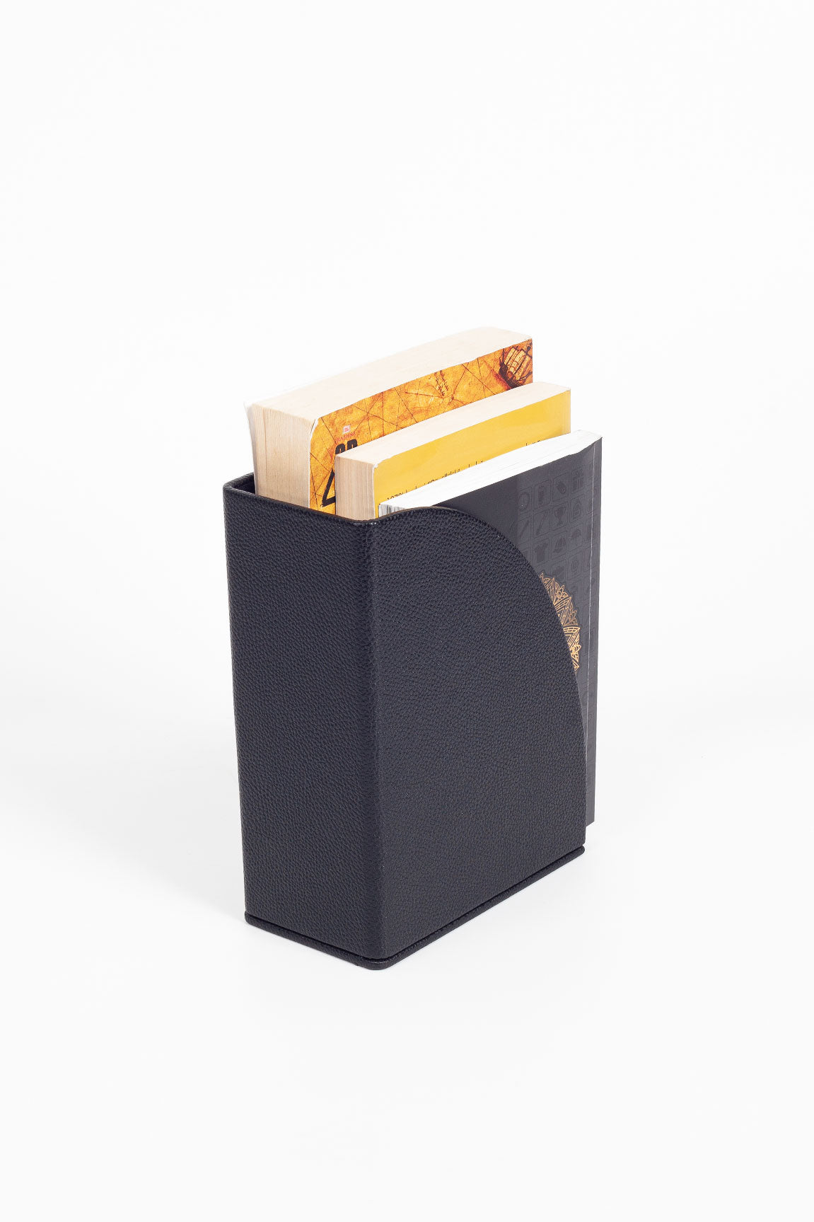 Leather Book Holder Black