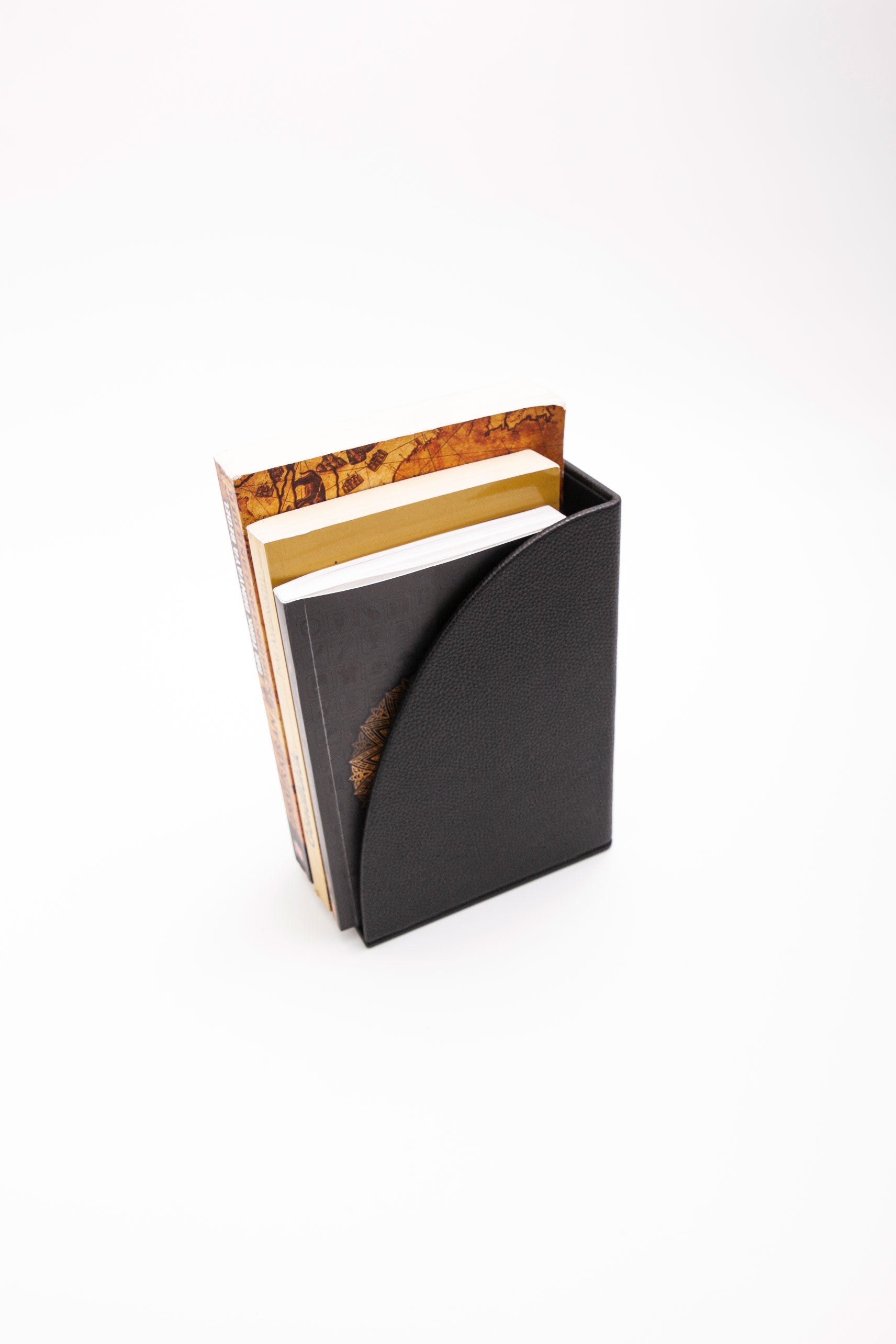 Leather Book Holder Black
