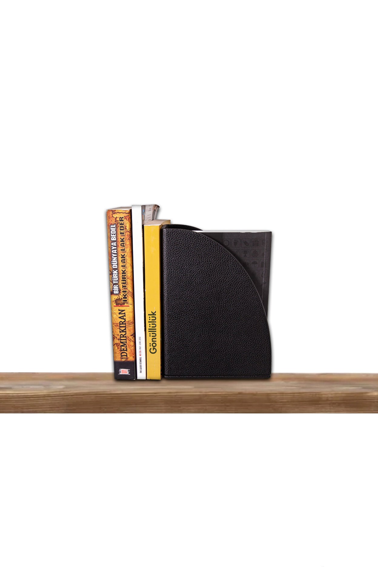 Leather Book Holder Black