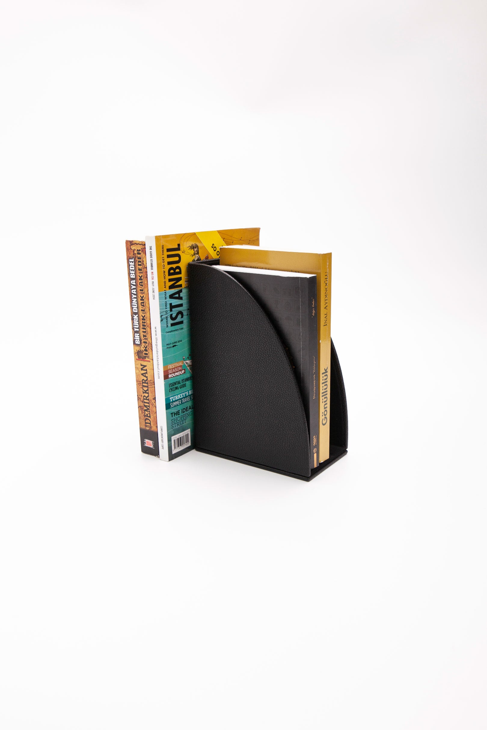 Leather Book Holder Black