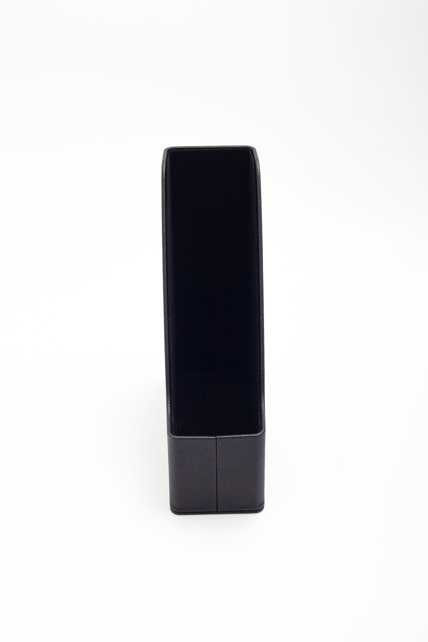 Leather Magazine Holder Black