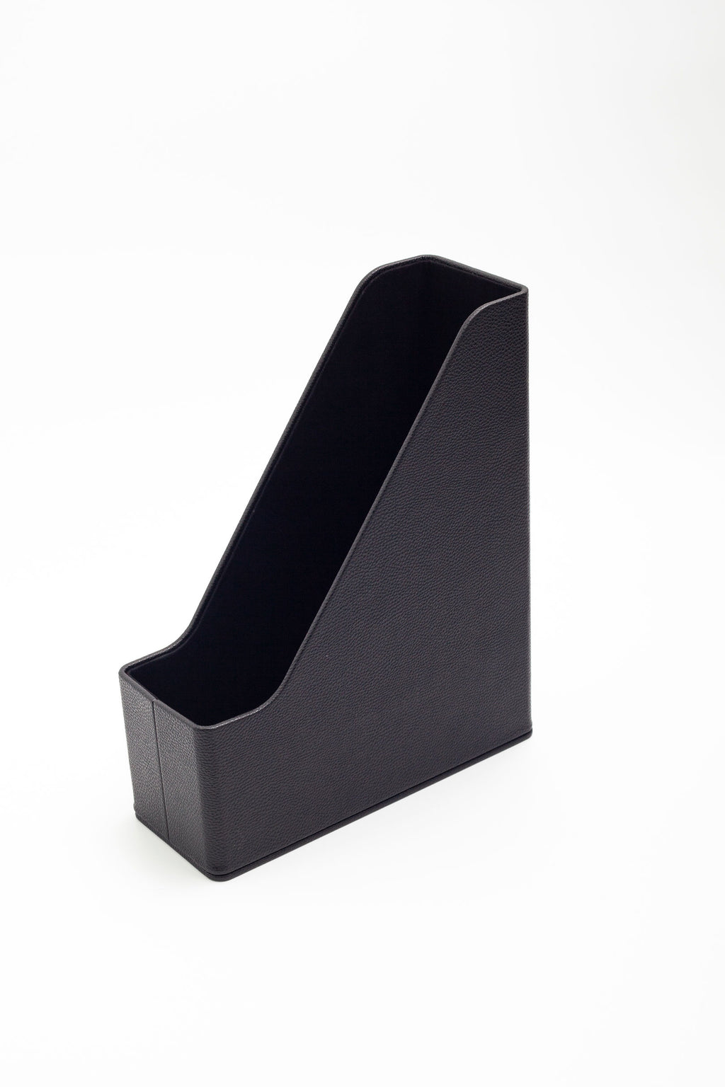 Leather Magazine Holder Black