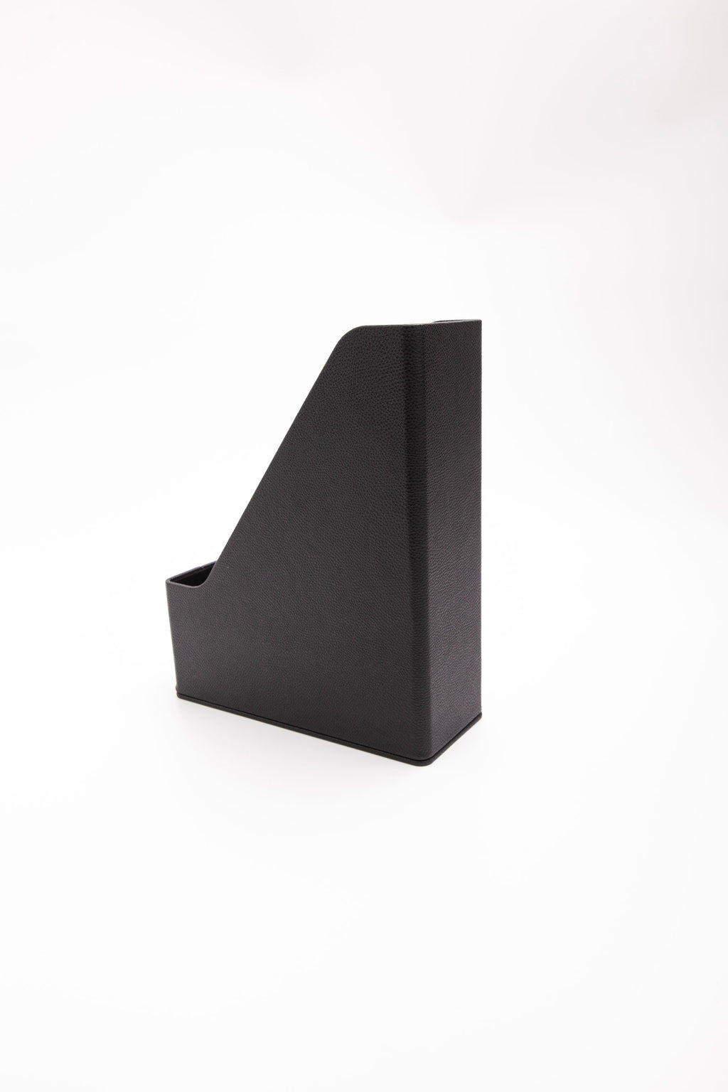 Leather Magazine Holder Black