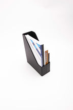 Leather Magazine Holder Black