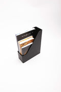 Leather Magazine Holder Black