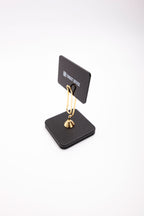 Leather Note Holder Gold Detailed