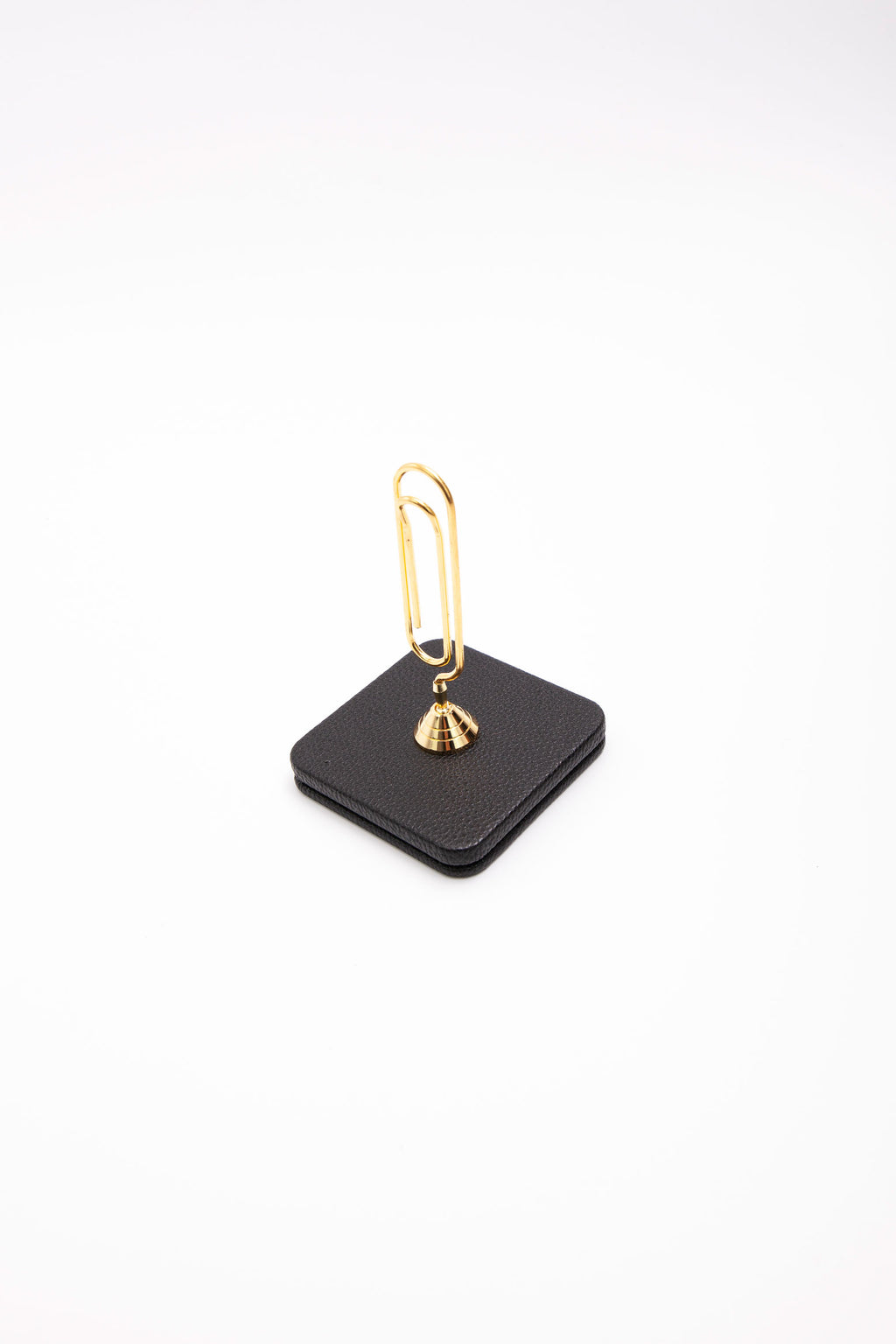 Leather Note Holder Gold Detailed