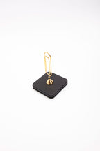 Leather Note Holder Gold Detailed