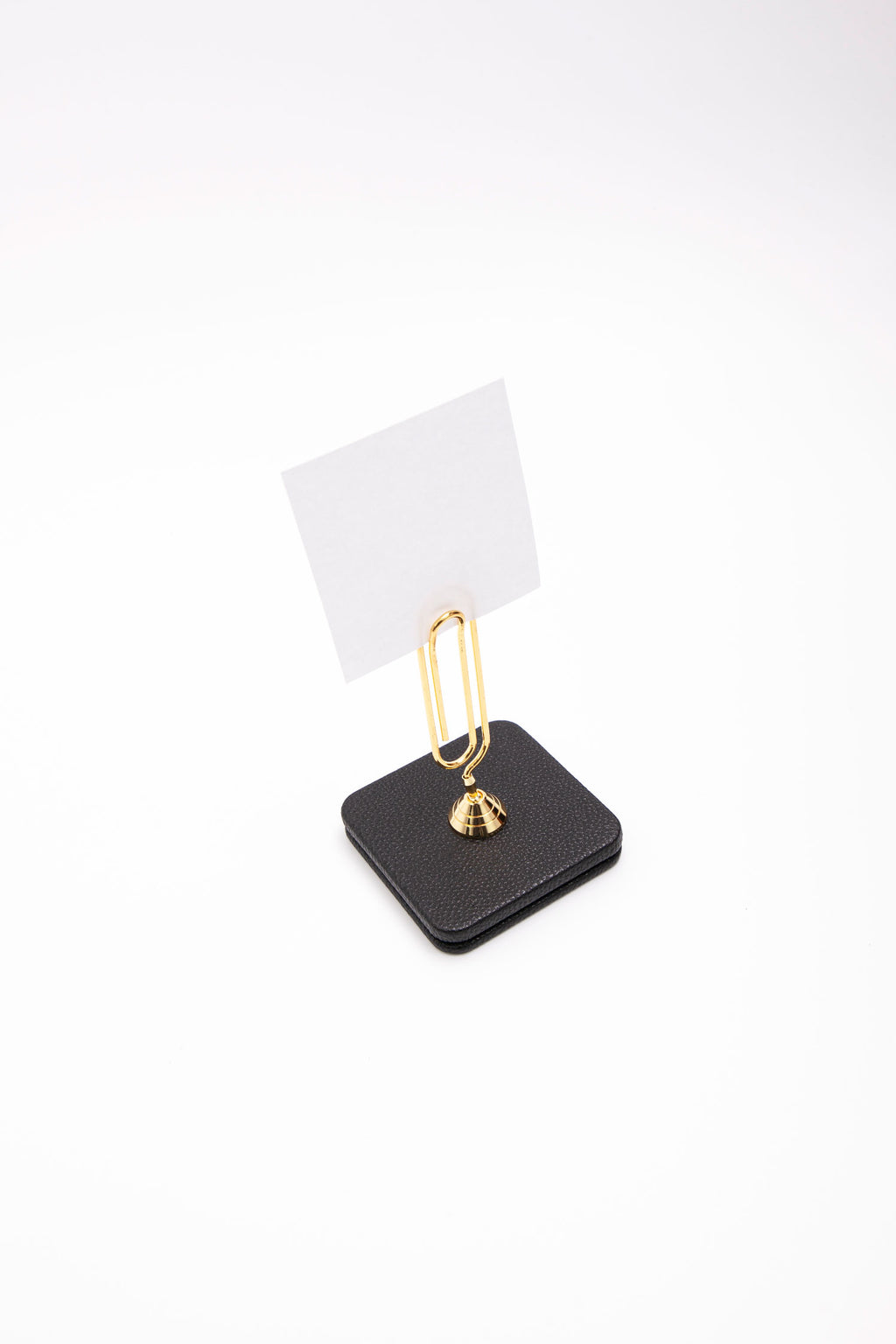 Leather Note Holder Gold Detailed